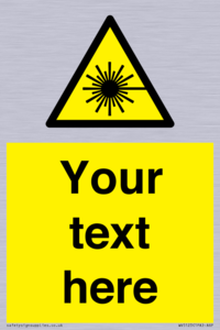 Custom Laser Hazard Sign